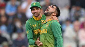 Keshav Maharaj and Tabraiz Shamsi.