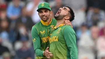 Keshav Maharaj and Tabraiz Shamsi.