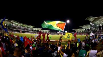 Fans watching a CPL game.