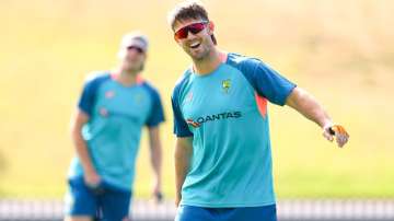 Mitchell Marsh during a practice session.