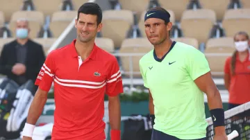 Novak Djokovic and Rafael Nadal.