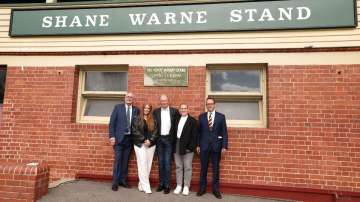 Shane Warne Stand at the Junction Oval.