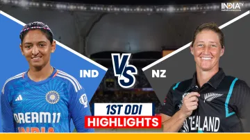 India women vs New Zealand women 1st ODI Live Score.