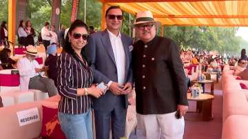 India TV chairman and editor-in-chief Rajat Sharma attended Habanos Cavalry Gold Cup final at Jaipur Polo Ground in Delhi