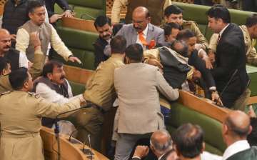 Ruckus erupts in J&K assembly for second day