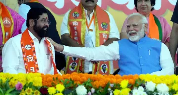 PM Modi with Eknath Shinde