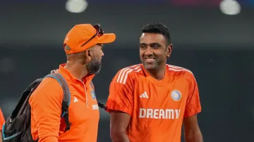 Ravichandran Ashwin with Paras Mhambrey.