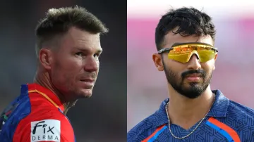 David Warner and Devdutt Padikkal.