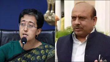 Delhi CM Atishi and LOP Vijender Gupta 