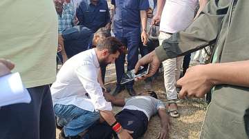 Chirag Paswan stops convoy to help road accident victims, Bihar, Chirag Paswan helps accident victim