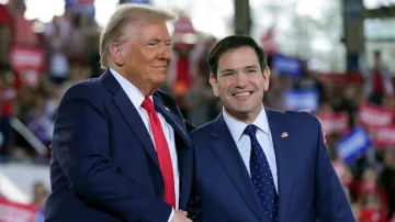 Donald Trump with Marco Rubio