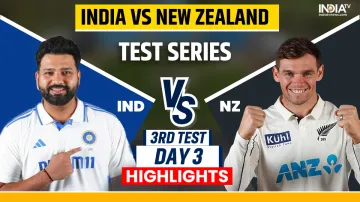 IND vs NZ 3rd Test Day 3 Highlights.