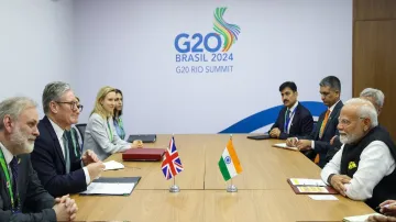 PM Modi holds talks with UK's Keir Starmer on sidelines of G20 Summit