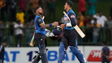 Kusal Mendis and Maheesh Theekshana.