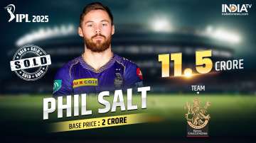 Phil Salt at the IPL mega auction 2025