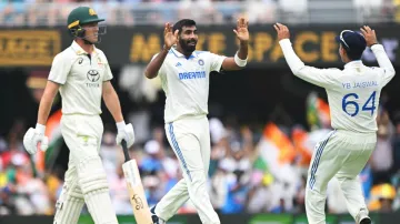 Jasprit Bumrah dismisses Nathan McSweeney.