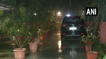 Heavy rainfall in several parts of Delhi.