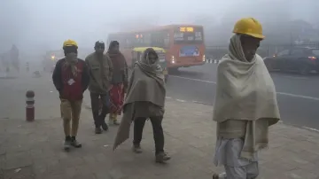 Delhi weather today coldest day of season