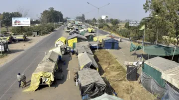 farmers protest, Dilli Chalo march, Patiala, Punjab, Shambhu border