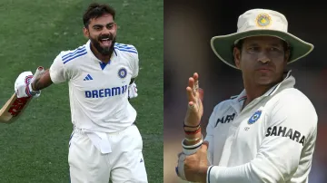 Virat Kohli and Sachin Tendulkar.