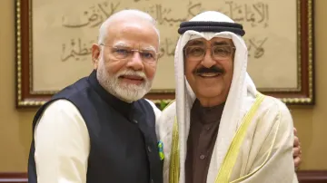 PM Modi met Amir of Kuwait on Sunday