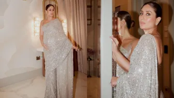 Kareena Kapoor in Sabyasachi's shimmer saree