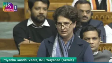 Priyanka Gandhi in Parliament