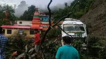 India Tv - Several houses and buildings were damaged in the cloudburst in Chamoli district of Uttarakhand India Tv - Several houses and buildings were damaged in the cloudburst in Chamoli district of Uttarakhand
