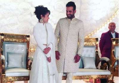 Irfan Pathan hosted a grand wedding reception in his home town Vadodara. The event held at Laxmi Vilas Palace was attended by 200 guests including famous celebrities from Cricket and Bollywood. VVS Laxman, Piyush Chawla, Mohammad Kaif, Parthiv Patel, Robin Uthappa, and veteran cricketer Salim Durani were among the few. From Bollywood, Yuvika Chaudhary, the former Bigg Boss contestant, was the prominent face at the wedding reception.