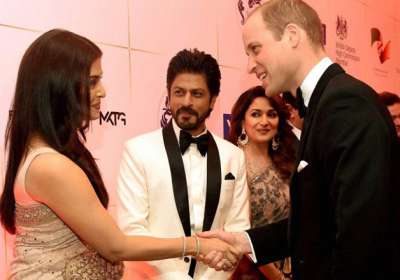 From superstars like Shah Rukh Khan, Madhuri Dixit and Aishwarya Rai Bachchan to young talent like Parineeti Chopra and Huma Qureshi -- the best of Bollywood extended a warm welcome to British Royals Prince William and his wife Kate Middleton here.

The reception on Sunday night at The Taj Mahal Palace Hotel, Mumbai saw the creme de la creme of the film, sport and business society come together at the hotel for a glittering evening with the royal couple to raise funds for organisations including Childline India, Magic Bus and Door Step School, India. 

From the snapshots that the stars have shared on social media, it is evident that special efforts were made to offer a true Indian flavour for the British Royal couple on their first visit to India. 