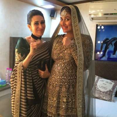 Two beautiful bollywood sis-karishma and kareena kapoor together at Lfw |  Bollywood celebrities, Bollywood fashion, Indian designer wear