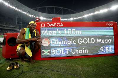 Usain Bolt, the legendary Jamaican sprinter, etched his name in history after winning his third consecutive Olympic title in the men's 100 metre event at the Rio Games. 

This win is also the first step towards Bolt's target of repeating his 100m, 200m and 4x100m victories at the Beijing 2008 and London 2012 Games.

Lets take a look at some less-known facts about the fastest man alive: 