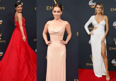 The 68th Emmy Awards, concluded yesterday night in Los Angeles, was more than just giving in the top honours, thank you speeches and congratulatory notes. The awards witnessed a high end glamour quotient at the red carpet.
From bold colors to revealing gowns and sexy thigh splits, Emmy saw a lot of show stopping appearances
Here we bring you the list of 10 best dressed divas who set the red carpet on fire: