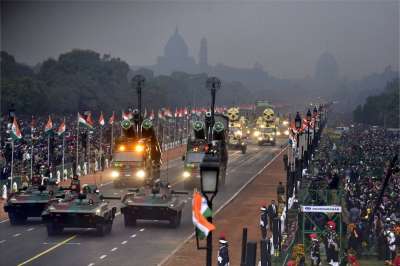 India is celebrating its 68th Republic Day today and the country&rsquo;s military might and diversity is at full display on the majestic Rajpath.
The Republic Day Parade on Rajpath witnessed tableaux from 17 states and six ministries of the Union government. Here are the pictures: