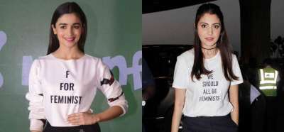 Like a tattoo, the slogan T-shirt has become the celebrity's weapon of choice in order to make a statement without saying a word. And lately, our B-town celebrities are flaunting their slogan t-shirts in style.
