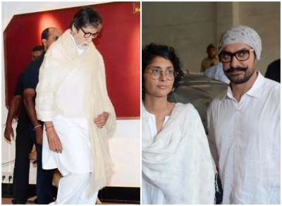 The prayer meet for late actor and politician Vinod Khanna was held in Mumbai on Wednesday. Several Bollywood biggies attended the meet to pay their homage to the legend actor.