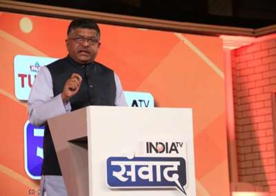 Union minister Ravi Shankar Prasad, who spoke in depth on the sensitive issue of triple talaq during the conclave attended the event wearing black Nehru jacket. Interestingly, Nehru jacket is also the trademark style of prime minister Narendra Modi.