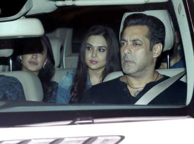 The lead actor of the movie Tubelight, Salman Khan arrived at the after party of the movie with his friend Preity Zinta.