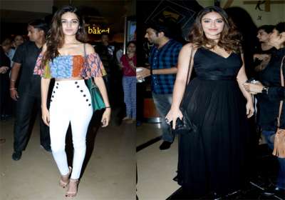 Special screening of Arjun Kapoor, Anil Kapoor, Athiya Shetty and Ileana D&rsquo;Cruz starrer Anees Bazmee directorial Mubarakan was organised yesterday in Mumbai. Actress Nidhi Agerwal was spotted at the event.
