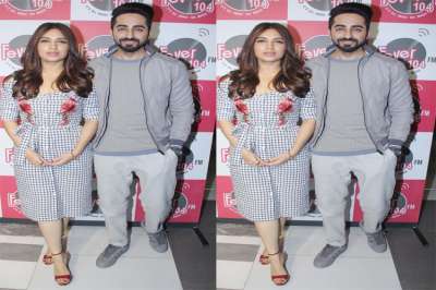 Shubh Mangal Savdhan stars Ayshumann Khurrana and Bhumi Pednekar recently promoted their upcoming film at fever 104 FM. Both the actors are reuniting for the second time after Dum Laga Ke Haisha. On-screen couple look cute together.