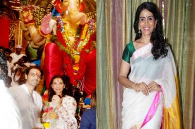 Bollywood celebrities are enjoying the festival of Ganesh Chaturthi with enthusiasm. Lately, many stars welcomed Lord Ganpati at their residence and many were seen bidding farewell to him. Actor Arjun Rampal along with his wife Mehr Rampal visited Pandaal of Lalbaughcha Raja.