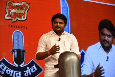 Hardik Patel said that he was yet to attain the age of contesting elections, and therefore, he was ruling himself out of the race.

