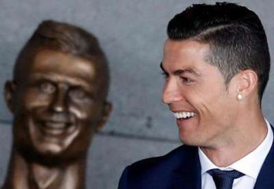 Cristiano Ronaldo gets a new bust, a realistic statue this time