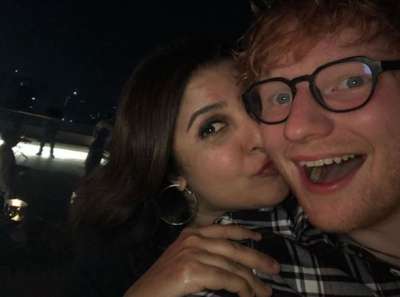 Shape Of You singer Ed Sheeran has arrived in Mumbai for his concert on November 19 and guess what. The entire Bollywood is fan of the blockbuster singer! A day before the concert, director-turned-choreographer, Farah Khan threw a lavish party to welcome Ed Sheeran in India.