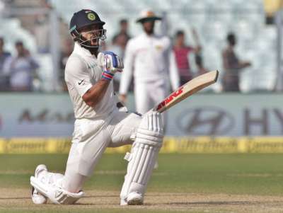 Skipper Virat Kohli hit one of the finest counter-attacking centuries in recent times as India nearly scripted an epic win before the first cricket Test against Sri Lanka ended in a draw after a tantalising final day's cricket. Kohli's unbeaten 104 - his 18th Test and 50th overall hundred saw India declaring their second innings at 352 for 8. This left Sri Lanka with an improbable 231 to chase in little over a session. After being dominated for the better part of the first four rain-truncated days, Kohli took it in his own hands to completely alter the complexion of the match. 