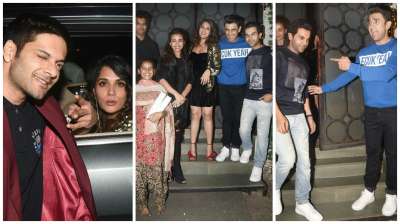 As Christmas is round the corner, bashes have kick-started in Bollywood. After Tusshar Kapoor's party, few other celebrities were seen having gala time at a pre-Christmas bash.