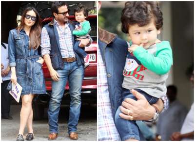 It is Christmas 2017 and, our very own internet sensation Taimur Ali Khan is celebrating the festival in style.  He was spotted at his late grandfather Shashi Kapoor's residence along with mommy Kareena Kapoor and father Saif Ali Khan.