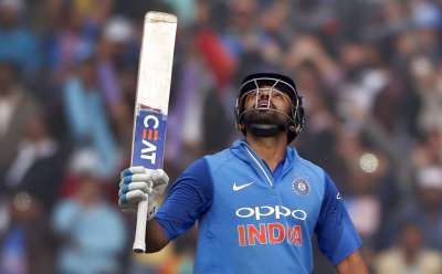 Skipper Rohit Sharma rose to the occasion when it mattered most as his record breaking third double hundred guided India to a series-levelling 141-run win against Sri Lanka in the second ODI in Mohali on Wednesday. Rohit smashed an unbeaten 208 off 153 balls to fire India to a mammoth 392 for four, a total that proved to be too much for Sri Lanka as the visitors ended way behind at 251 for 8 with Angelo Mathews' unbeaten 111 going in vain.