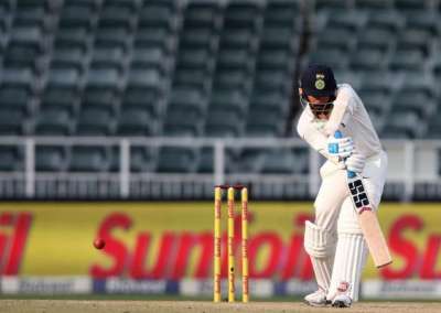 India posted 49/1 in their second innings at the end of the second day of the third and final Test against South Africa on Thursday. Opener Murali Vijay and Lokesh Rahul were at the crease at stumps with the Indians leading by 42 runs. Rahul was batting on 16 while Vijay was unbeaten on 13. 