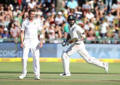 India lost three wickets for 28 runs in their first innings after bowling out South Africa for 286 on the opening day of their first cricket Test at Newlands here on Friday. Murali Vijay (1), Shikhar Dhawan (16) and captain Virat Kohli (5) all lost their wickets within 11 overs of play of the Indian innings.